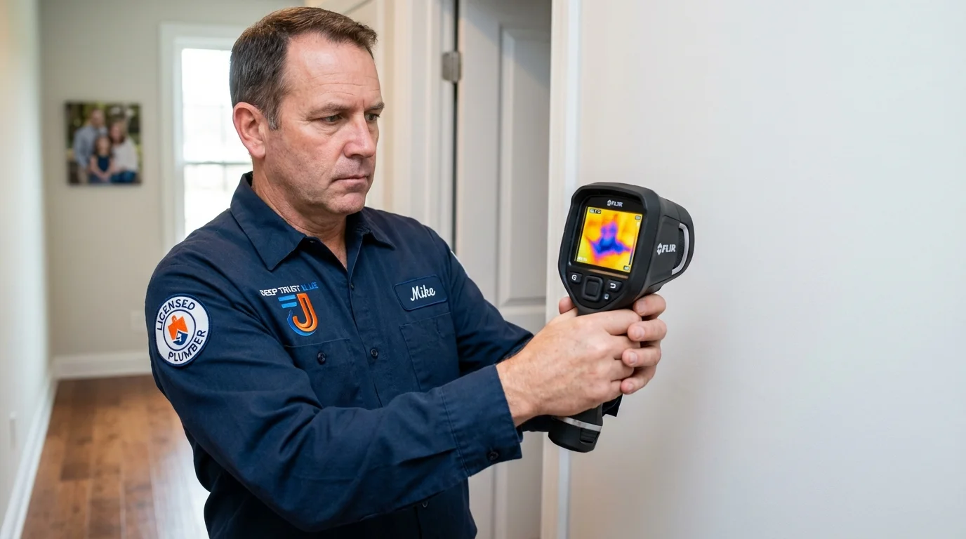 Thermal imaging leak detection by Johns Plumbing LLC in Middlesboro